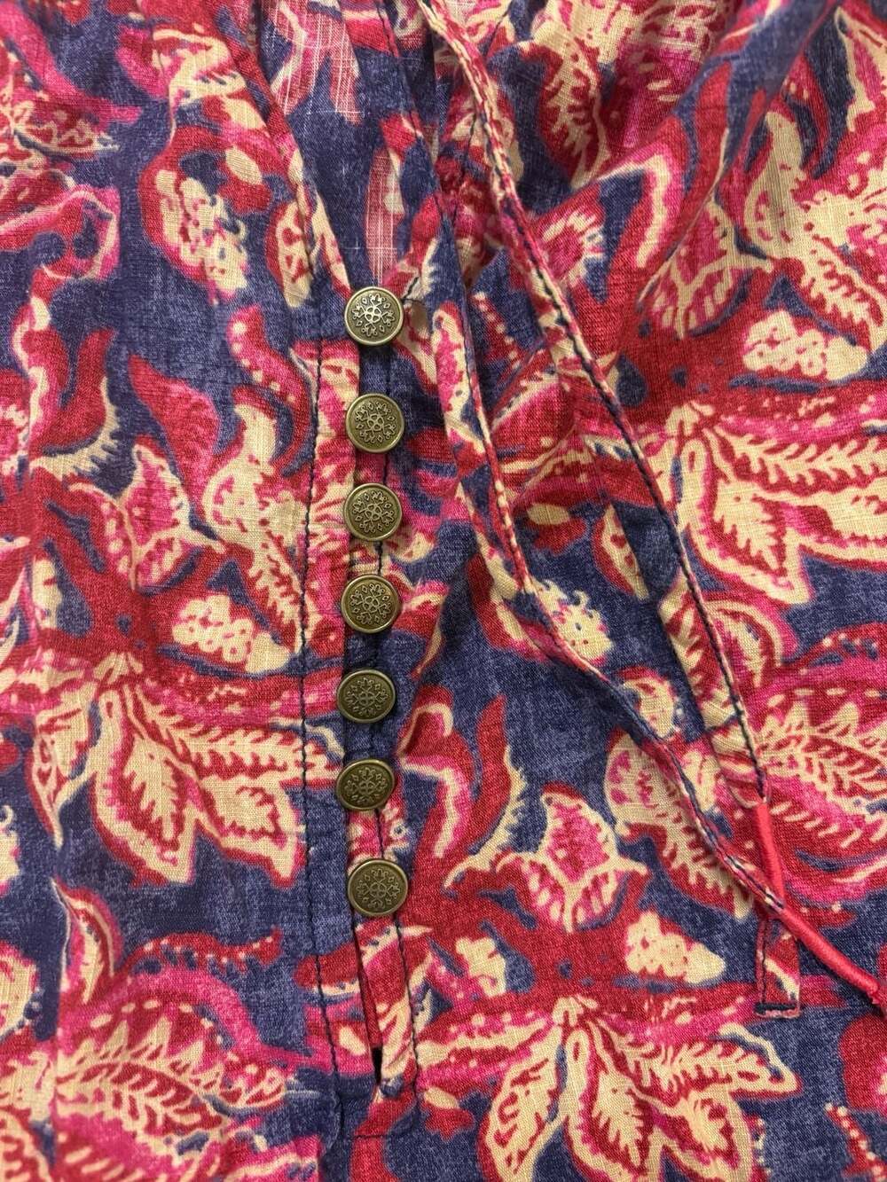 Anthropologie Pilcro Lucille Floral Peasant Blouse - Picture 7 of 11